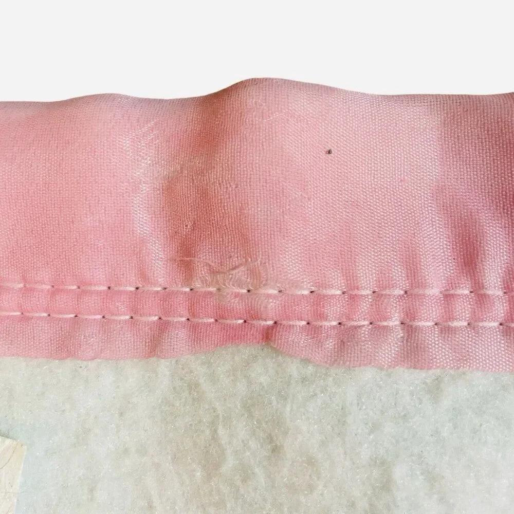 RARE Vintage 1980s Disney Minnie Mouse Satin Edge Blanket 89 x 70 Butterflies